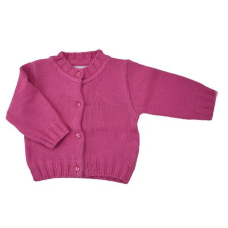 Ζακετάκι Βρεφικό Πλεκτό Φούξια