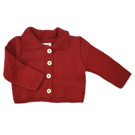 Ζακετάκι Βρεφικό Πλεκτό Κόκκινο