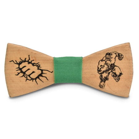 Παιδικό Ξύλινο Παπιγιόν Hulk Πράσινο