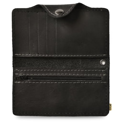 Δερμάτινο Πορτοφολι Bikers' (για Μηχανόβιους) χωρις αλυσίδα Μαύρο - Image 2