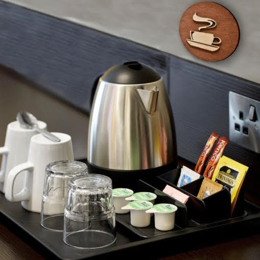 Ξύλινη Πινακίδα Καφές 10cm - Image 4