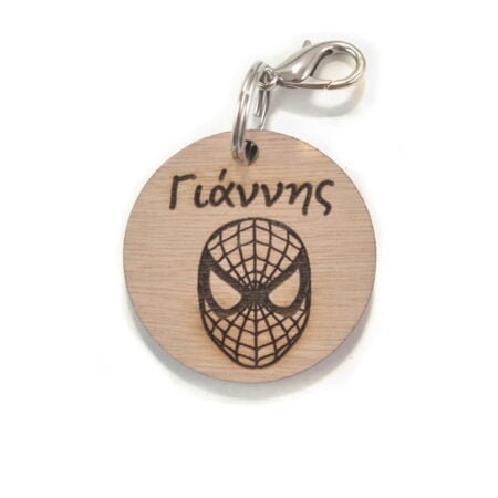 Ταμπελάκι για τη Σχολική Τσάντα Spiderman Με Όνομα