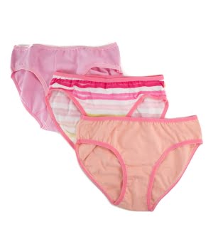 σετ τρία σλιπάκια ροζ για κορίτσι