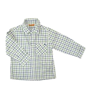 Πουκάμισο Παιδικό Καρώ Μπλε Πράσινο