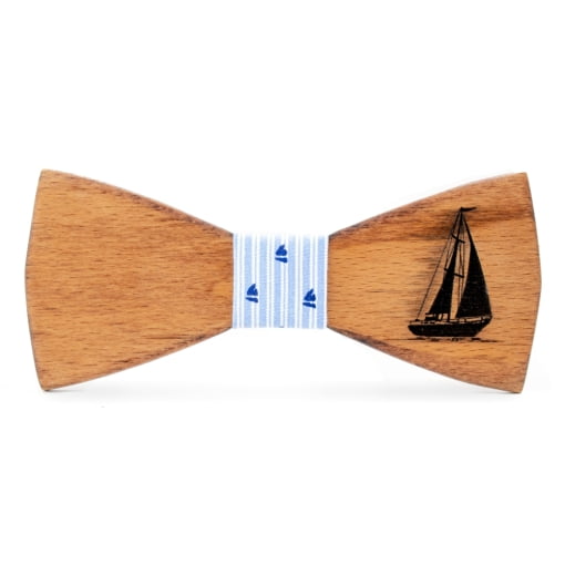 Ανδρικό Ξύλινο Παπιγιόν Ιστιοπλοϊκό - Image 4