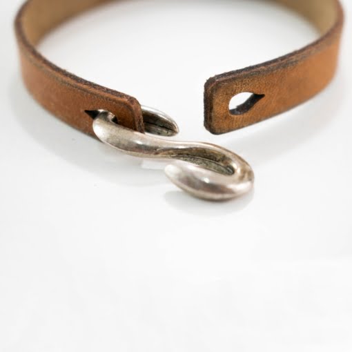 Δερμάτινο Βραχιόλι Καφέ με Χάραξη στο Εσωτερικό Oak - Image 2