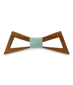 Ξύλινο Παπιγιόν Παιδικό Με Διάτρητα Τρίγωνα