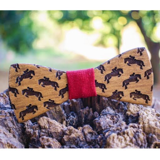 Ανδρικό Ξύλινο Παπιγιόν Ιππασία - Image 2