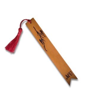 Σελιδοδείκτης Δερμάτινος με Αρχικά