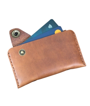 Πορτοφόλι Δερμάτινο Χειροποίητο Λεπτό για Κάρτες και Χρήματα