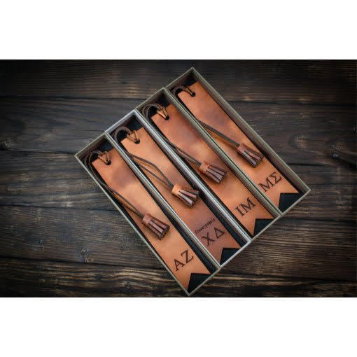 Σελιδοδείκτης Δερμάτινος με Αρχικά - Image 7