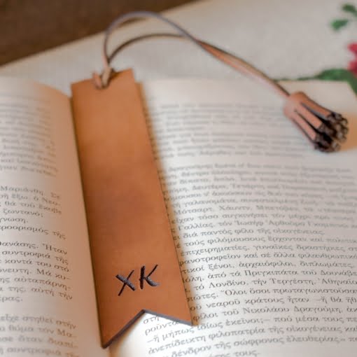 Σελιδοδείκτης Δερμάτινος με Αρχικά - Image 6
