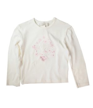 Μπλουζάκι Μακρυμάνικο Ανοιξιάτικο Λευκό