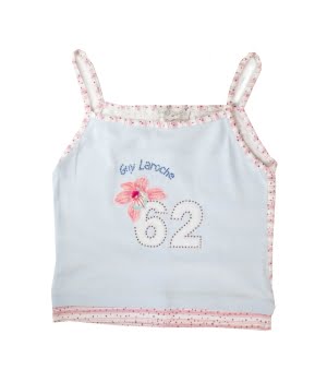 Μπλουζάκι Αμάνικο Σιέλ με Swarovski