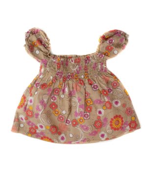 Μπλουζάκι Βαμβακερό Αμάνικο Καφέ