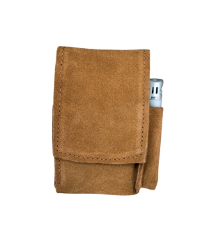 Δερμάτινη Θήκη Τσιγάρων Σουέτ με Θήκη για Αναπτήρα Ταμπά