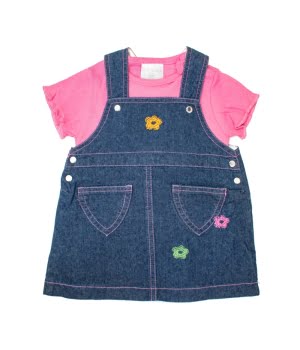 Σετ Τζιν Φουστίνα και Μπλούζα Ροζ