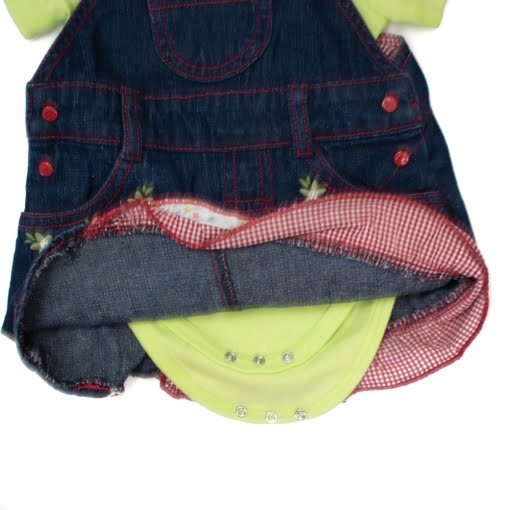 Σετ Τζιν Φουστίνα και Μπλούζα Λαχανί - Image 2