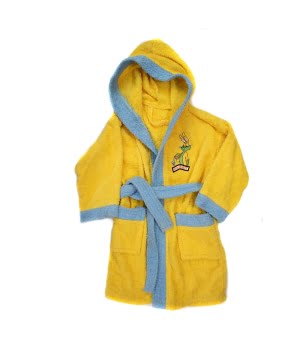 Μπουρνούζι Παιδικό Κίτρινο Μπλε Looney Tunes