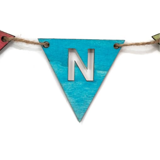 Γιρλάντα με Ξύλινα Σημαιάκια Με Όνομα - Image 4
