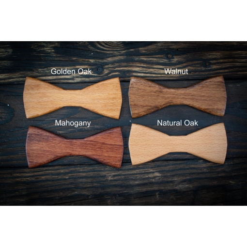 Σετ Ξύλινο Ανδρικό και Παιδικό Παπιγιόν για τη Βάφτιση σε Δικό σας Σχέδιο - Image 2