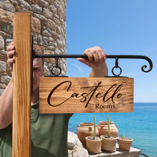 Πινακίδα με Όνομα Ξενοδοχείου 50Χ20cm - Image 6