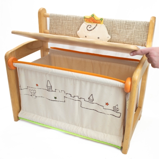 Ξύλινο Παγκάκι Παιχνιδόκουτο για Παιδικό Δωμάτιο - Image 4