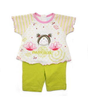 Βρεφικό Σετ Μπλουζάκι και Κολάν Πράσινο