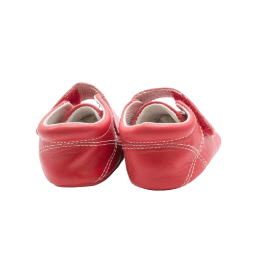 Παπουτσάκι Δερμάτινο Αγκαλιάς Κόκκινο - Image 5