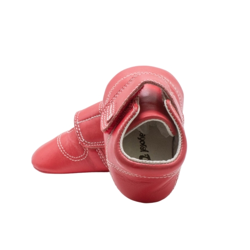 Παπουτσάκι Δερμάτινο Αγκαλιάς Κόκκινο - Image 3