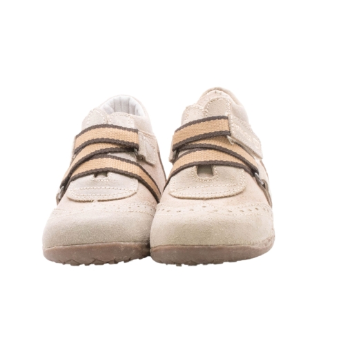 Μποτάκι Δερμάτινο Γκρι - Image 2