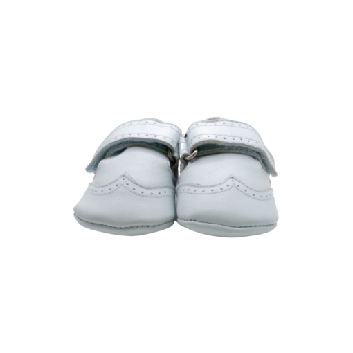 Παπουτσάκια Αγκαλιάς Δερμάτινα Σιέλ - Image 3