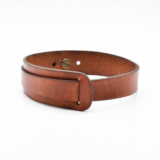 Δερμάτινο Βραχιόλι Καφέ - Image 3