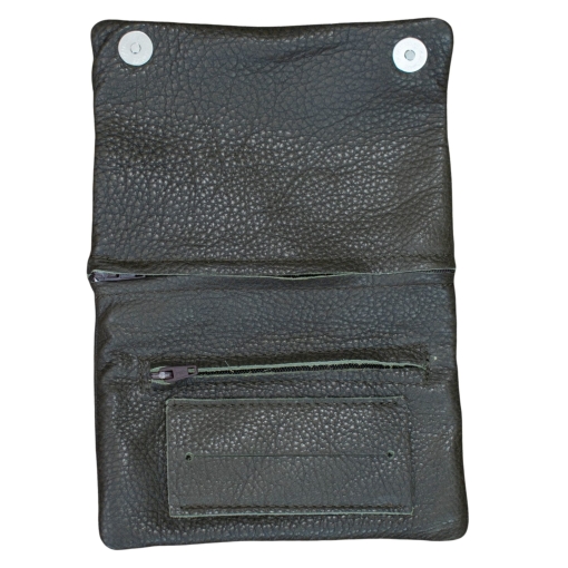 Καπνοθήκη Δερμάτινη Τύπου Καβάτζα Γκρι - Image 2