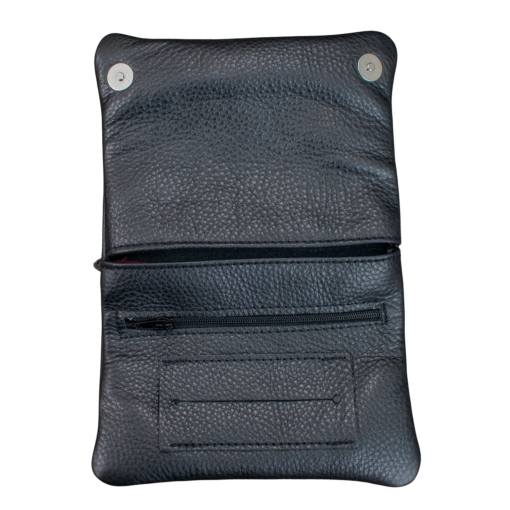 Καπνοθήκη Δερμάτινη Τύπου Καβάτζα Μαύρη - Image 3