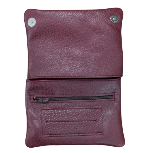 Καπνοθήκη Δερμάτινη Τύπου Καβάτζα Μπορντώ - Image 2