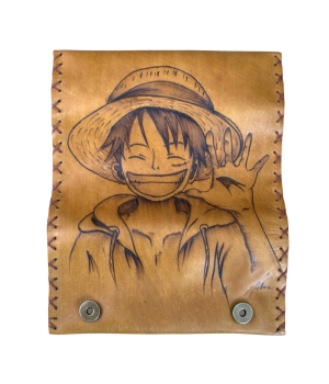 Καπνοθήκη Χειροποίητη Δερμάτινη Monkey D. Luffy