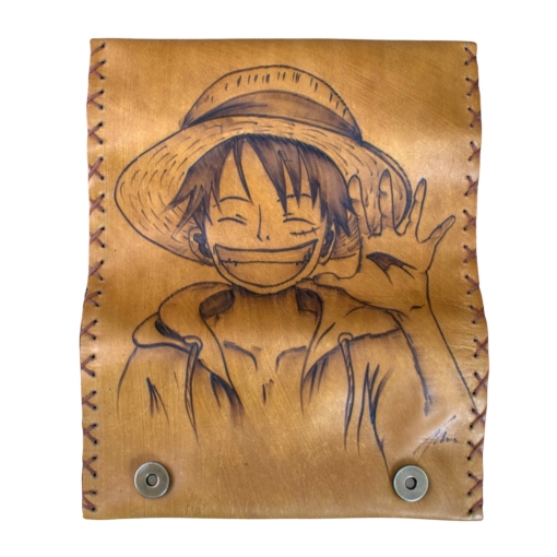 Καπνοθήκη Χειροποίητη Δερμάτινη Monkey D. Luffy