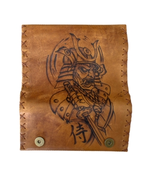 Καπνοθήκη Χειροποίητη Δερμάτινη Samurai Ghost