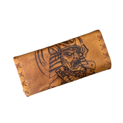 Καπνοθήκη Χειροποίητη Δερμάτινη Samurai Ghost - Image 2