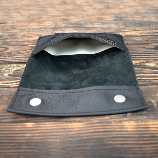 Καπνοθήκη Δερμάτινη Μαύρη με Επένδυση Λάτεξ - Image 3