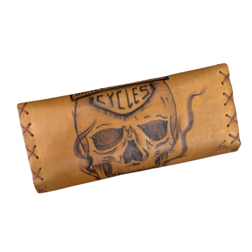 Καπνοθήκη Χειροποίητη Δερμάτινη Harley Skeleton - Image 4