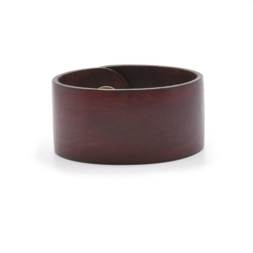 Βραχιόλι Δερμάτινο Καρυδί - Image 2