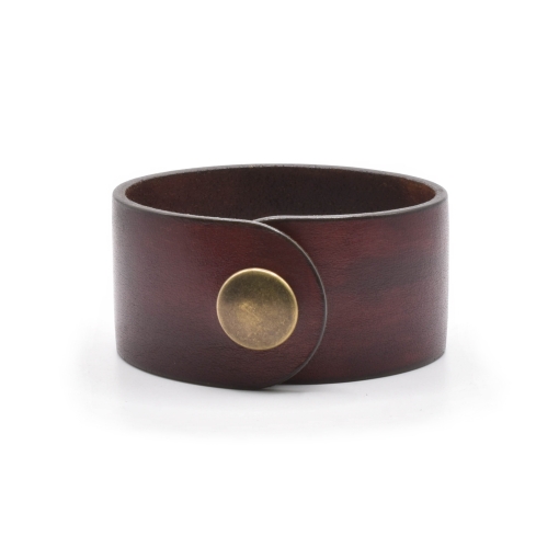 Βραχιόλι Δερμάτινο Καρυδί - Image 5