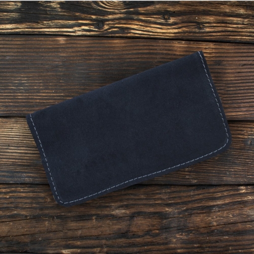 Καπνοθήκη Δερμάτινη Σουέτ Φάκελος Μαύρο - Image 4