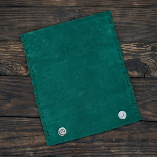 Καπνοθήκη Δερμάτινη Σουέτ Φάκελος Πράσινη - Image 4