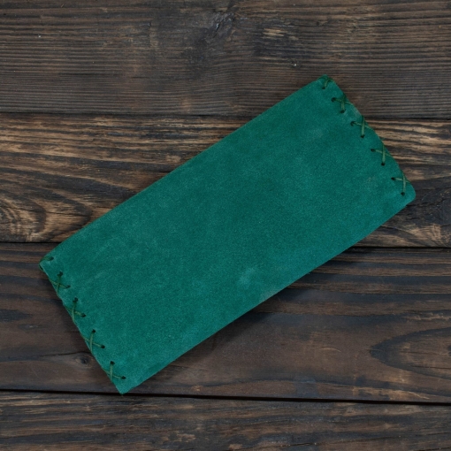 Καπνοθήκη Δερμάτινη Σουέτ Φάκελος Πράσινη - Image 2