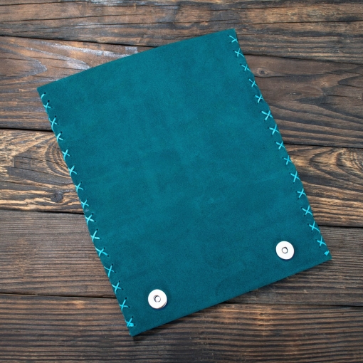 Καπνοθήκη Δερμάτινη Σουέτ Φάκελος Κυανό - Image 3