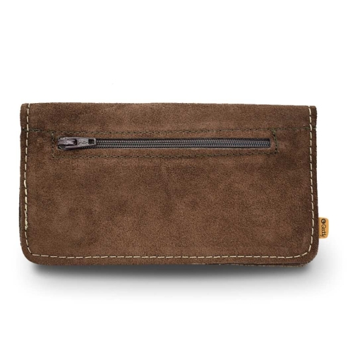 Καπνοθήκη Δερμάτινη Σουέτ Φάκελος Καφέ - Image 3