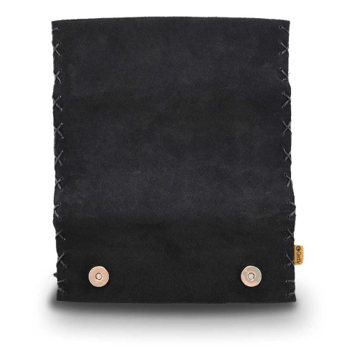 Καπνοθήκη Δερμάτινη Σουέτ Φάκελος Μαύρο - Image 2